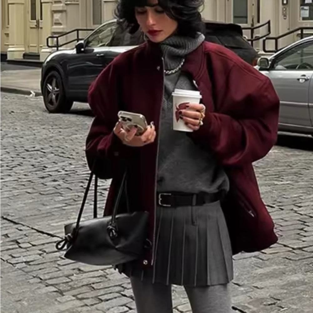 Oversized bomber jacket